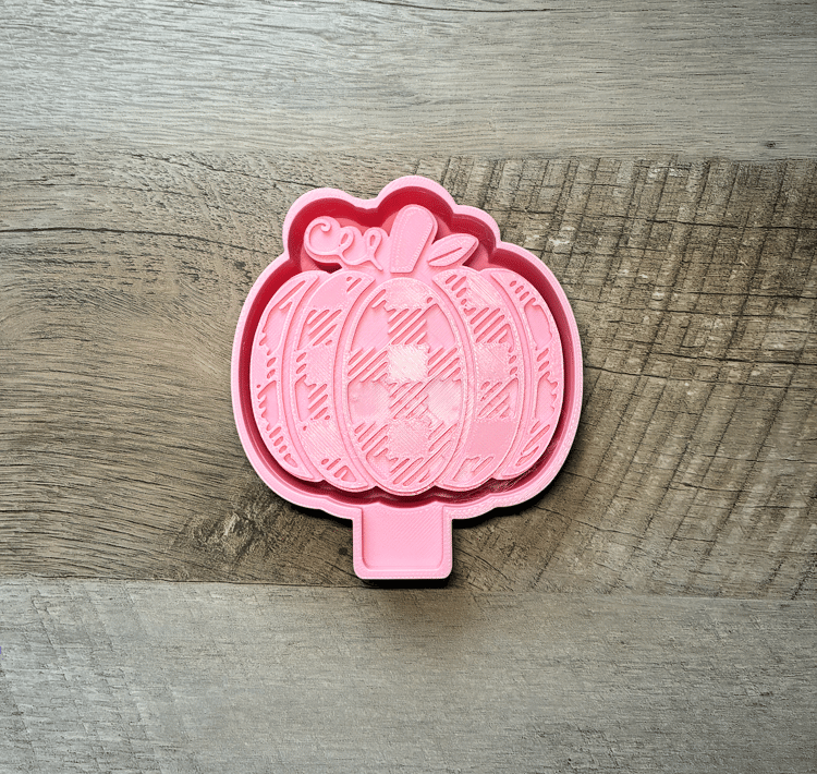 Buffalo Plaid Pumpkin Freshie Mold