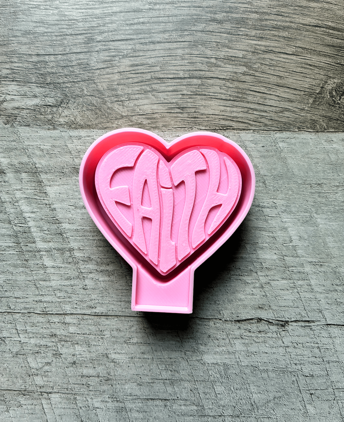 Vent Clip Faith Heart Freshie Mold